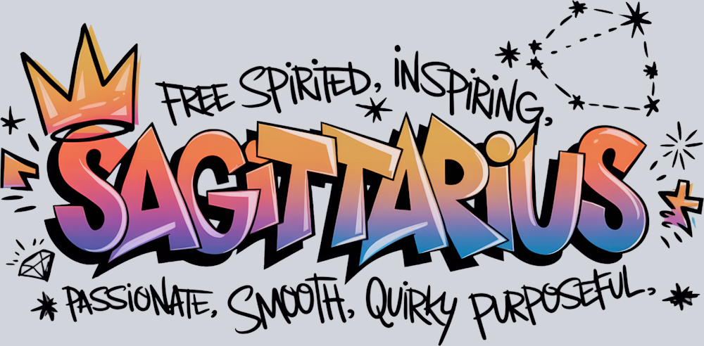 Sagittarius Graffiti - STK05281 (DTF Transfers)