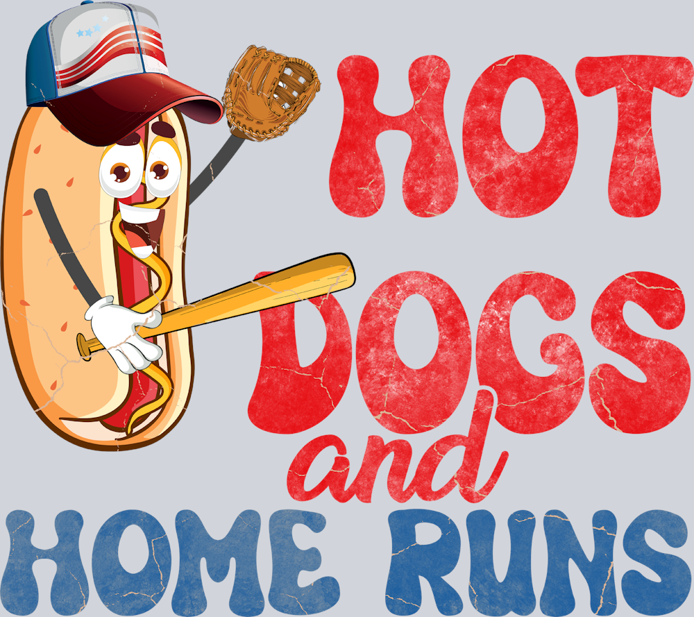 Hot Dogs And Home Runs - STK02811 (DTF Transfers)