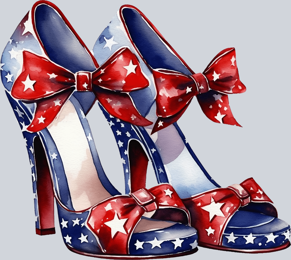 High Heels Patriotic 2 - STK02738 (DTF Transfers)