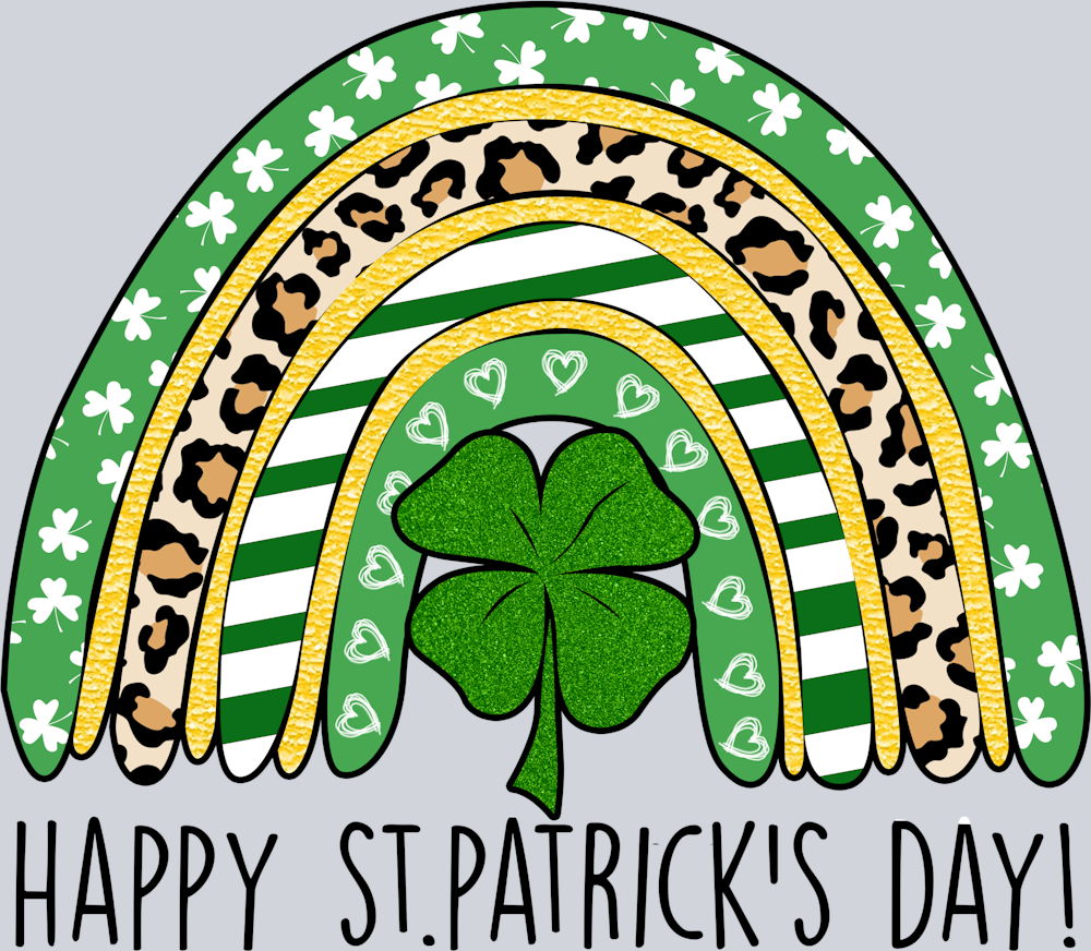 St Patricks Day Rainbow - STK05768 (DTF Transfers)