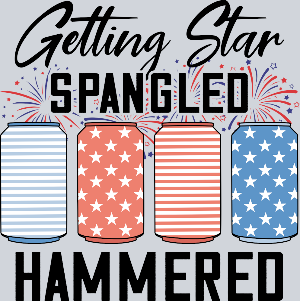 Getting Star Spangled Hammered 2 - STK02234 (DTF Transfers)