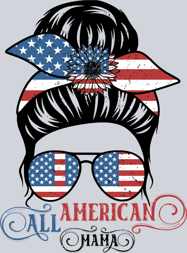 All American Mama 2 - STK00102 (DTF Transfers)