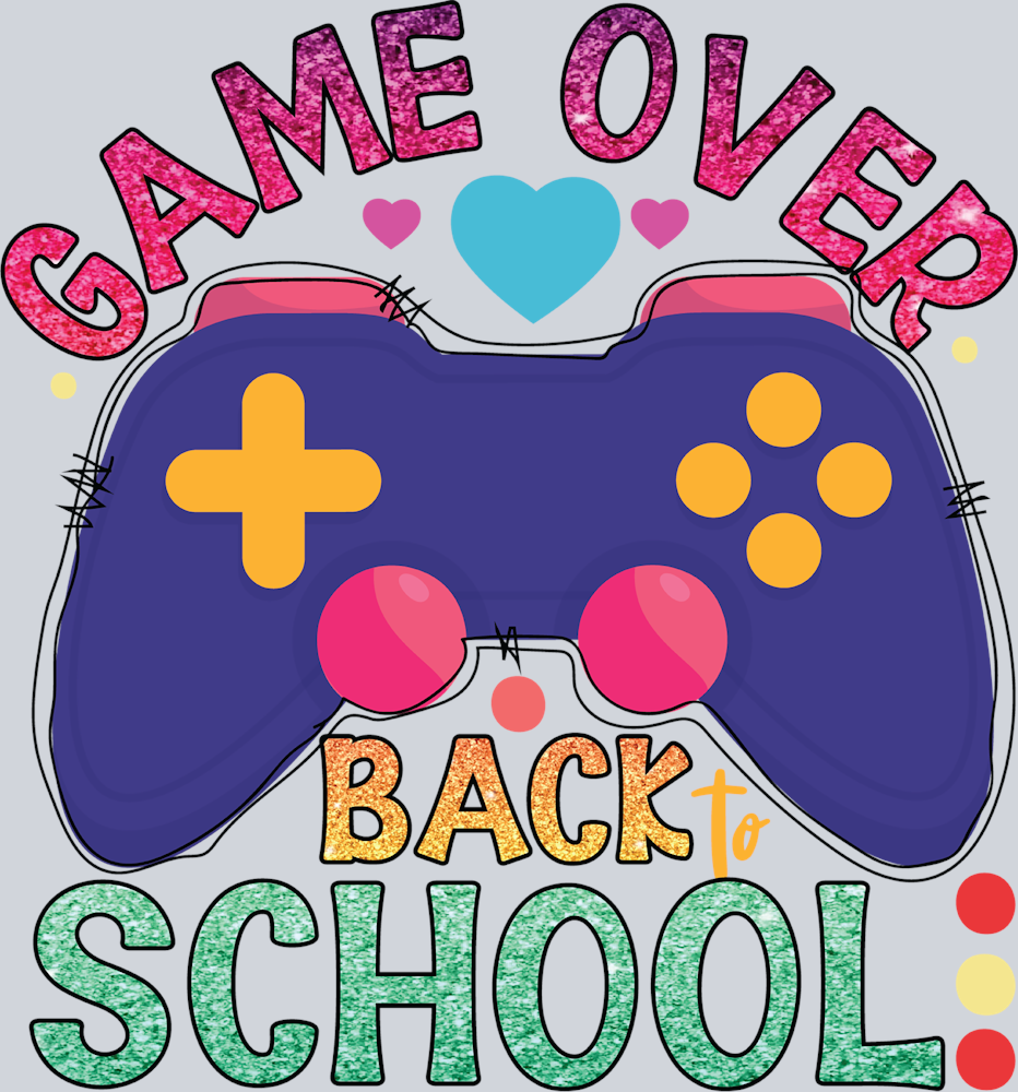 Gameover Back To School - STK02191 (DTF Transfers)