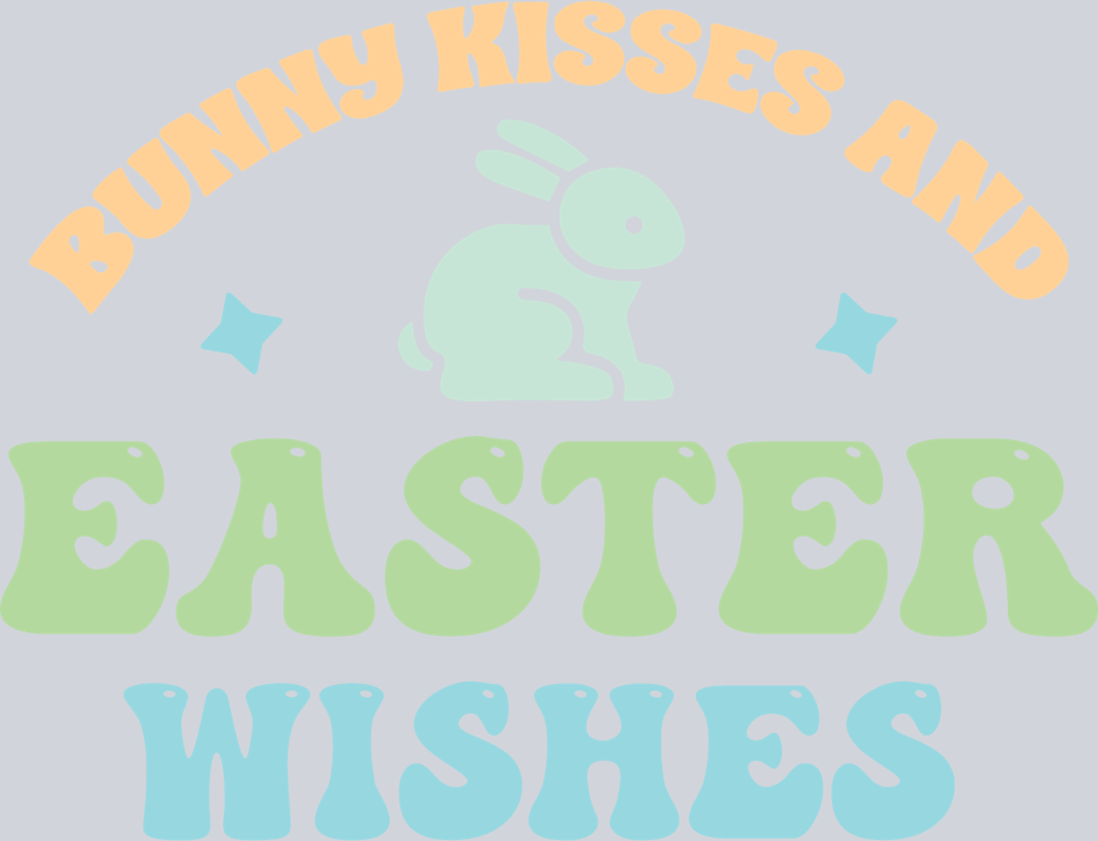 Bunny Kisses And Easter Wishes 2 - STK06959 (DTF Transfers)