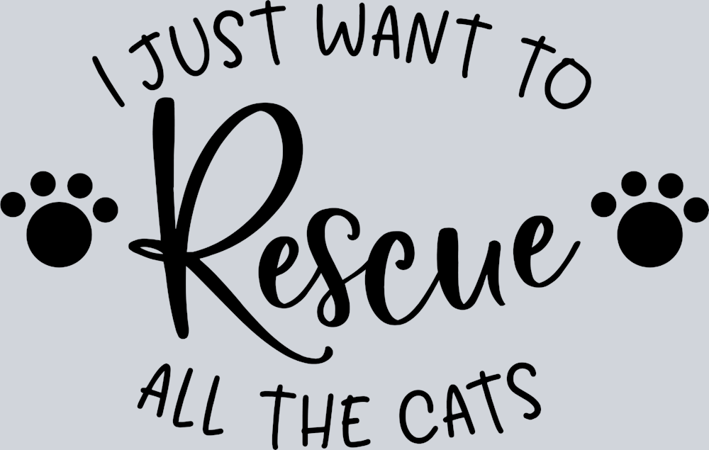 Pets Rescue All The Cats Paws - STK04885 (DTF Transfers)