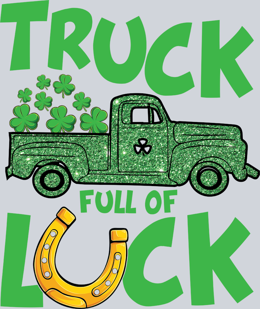 Lucky Green Truck Luck - STK03845 (DTF Transfers)