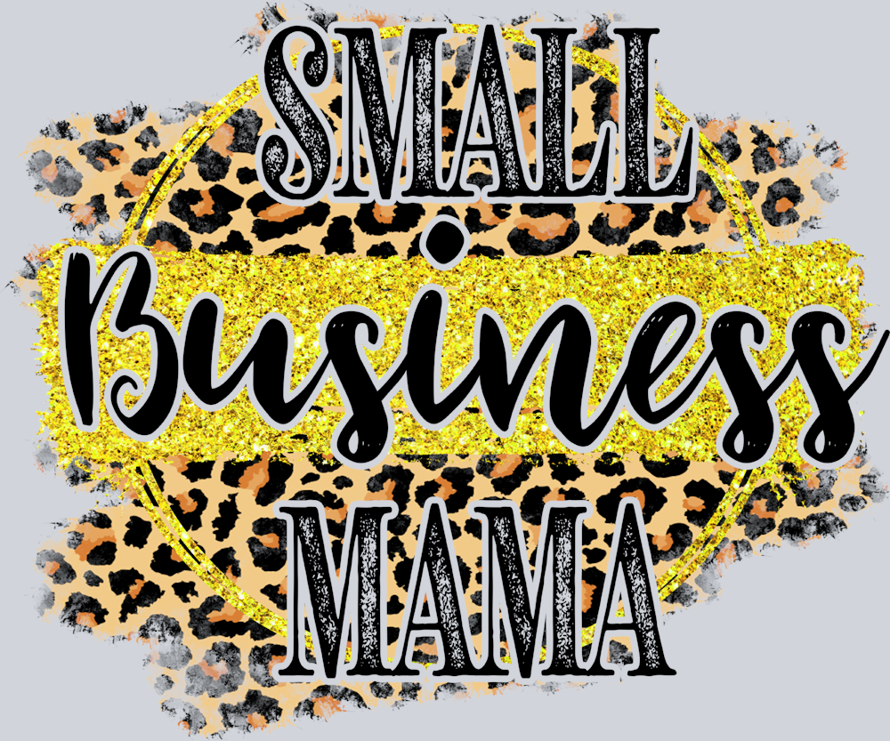 Small Business Mama Yellow Leopard - STK05556 (DTF Transfers)