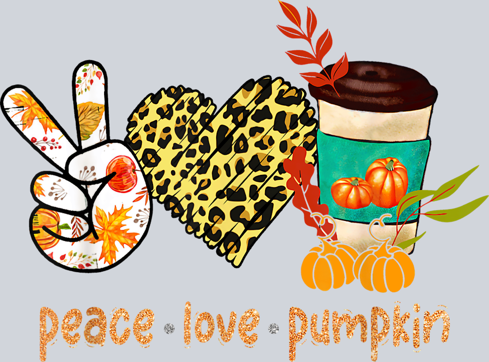 Peace Love Pumpkin 4 - STK04781 (DTF Transfers)