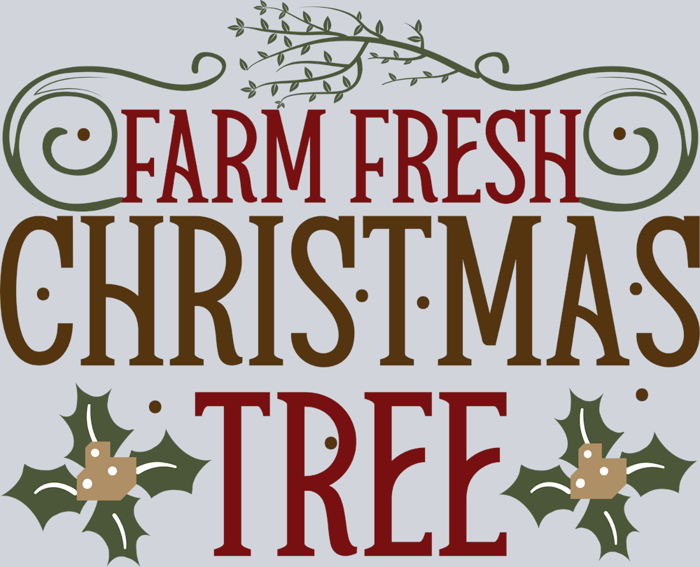 Vintage Farm Fresh Christmas Tree - STK06320 (DTF Transfers)