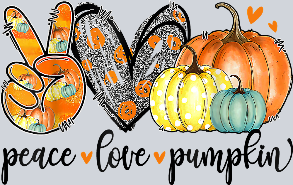 Peace Love Pumpkin 3 - STK04780 (DTF Transfers)