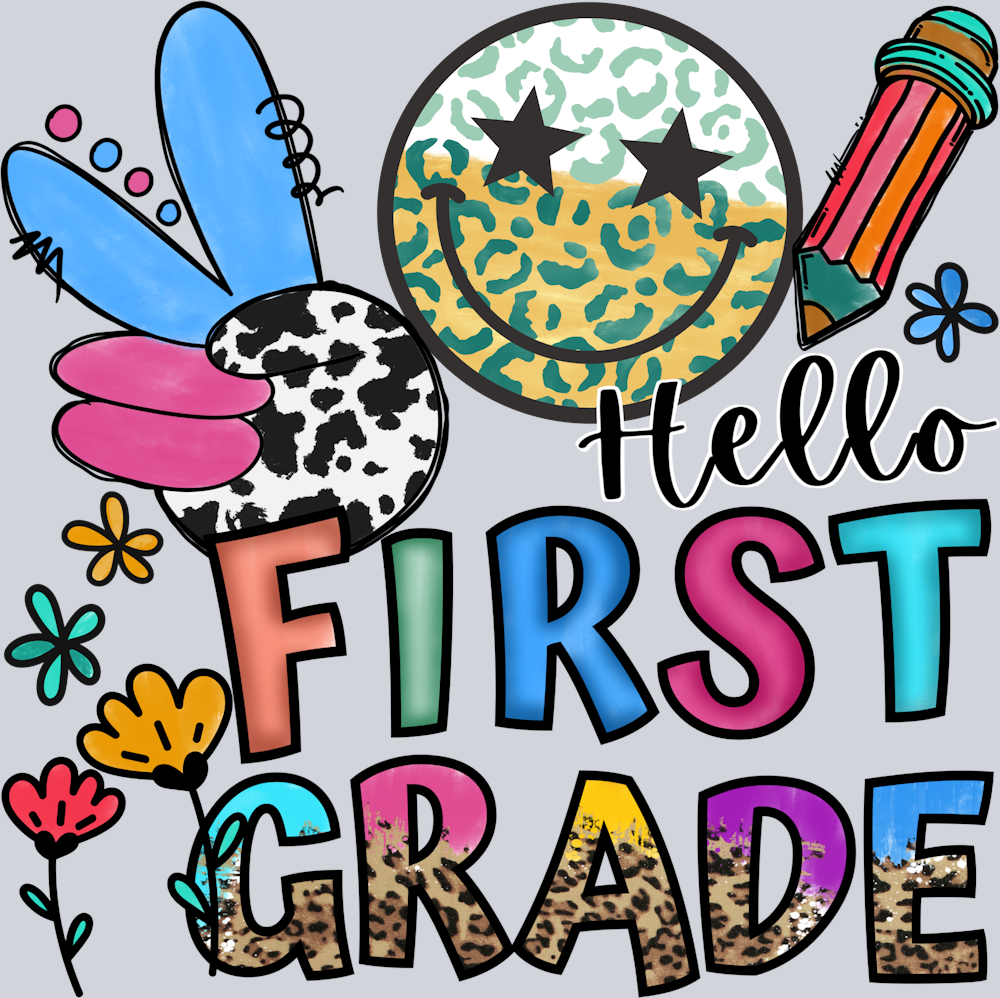Hello First Grade 2 - STK02695 (DTF Transfers)