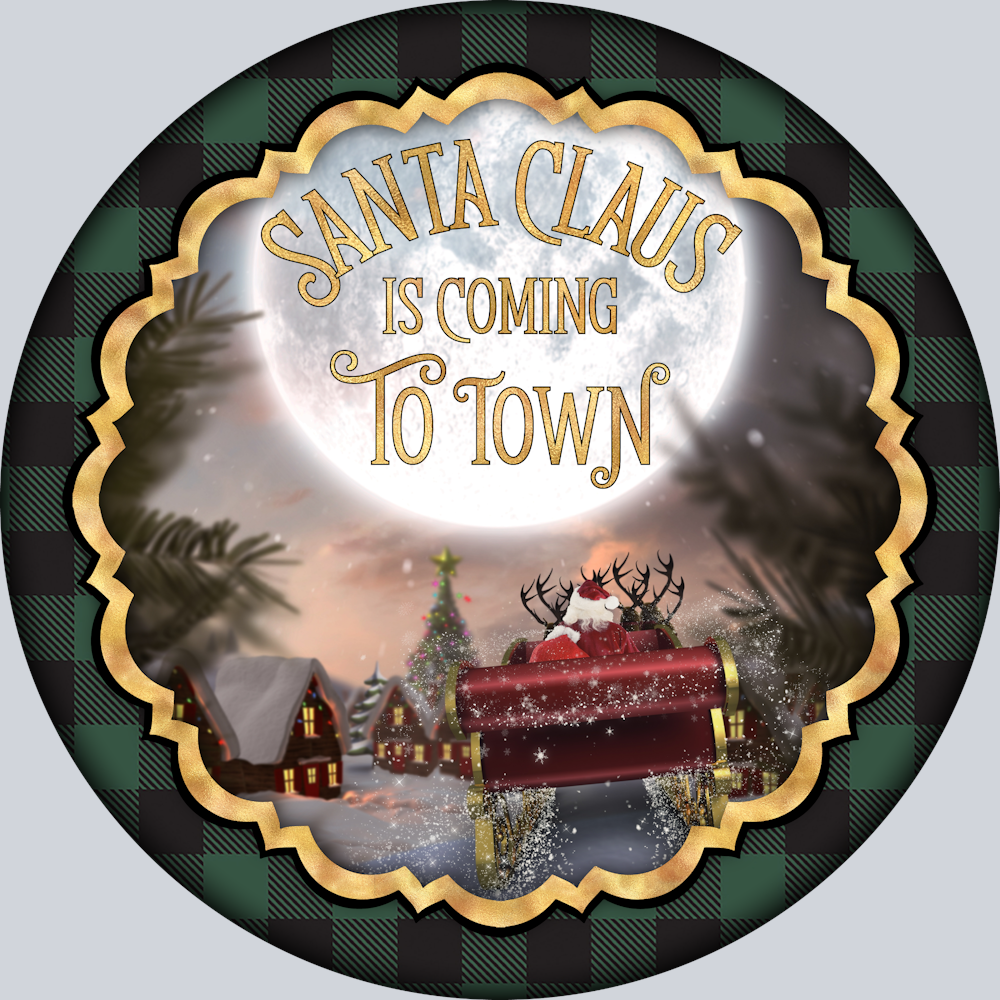 Santa Coming To Town - STK05296 (DTF Transfers)