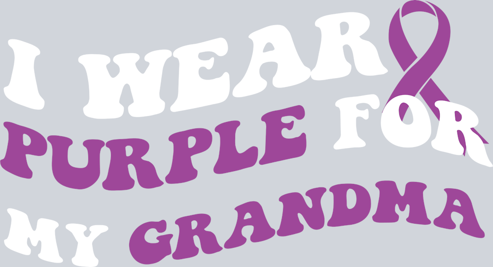 I Wear Purple for My Grandma Domestic Violence Awareness - STK07417 (DTF Transfers)