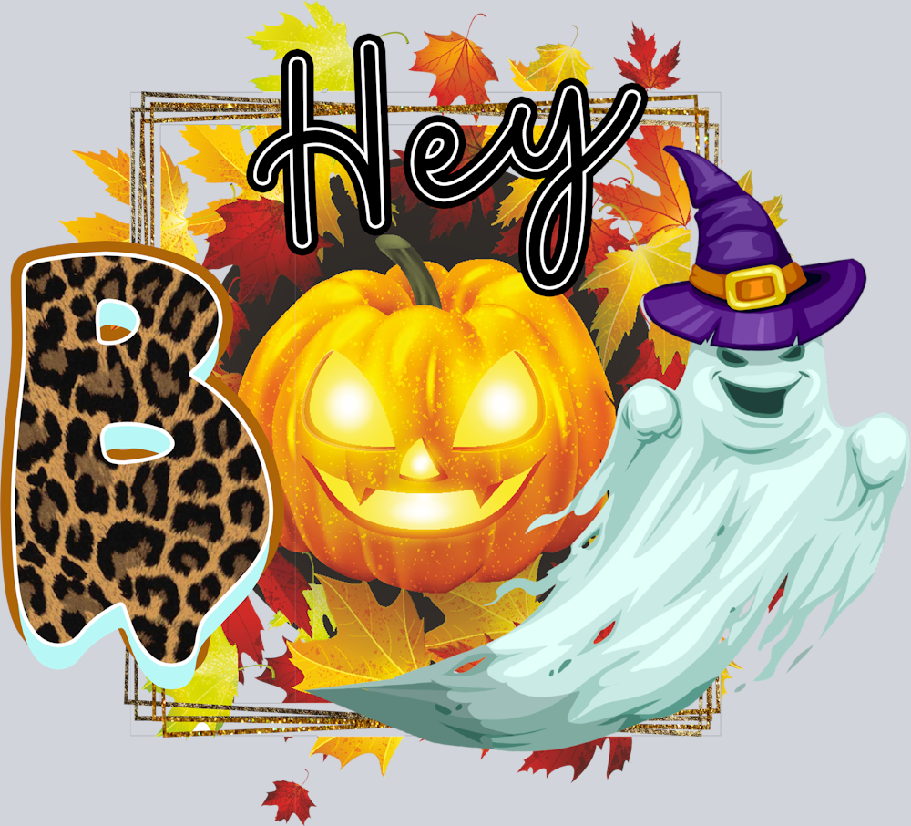 Hey Boo Halloween - STK02734 (DTF Transfers)