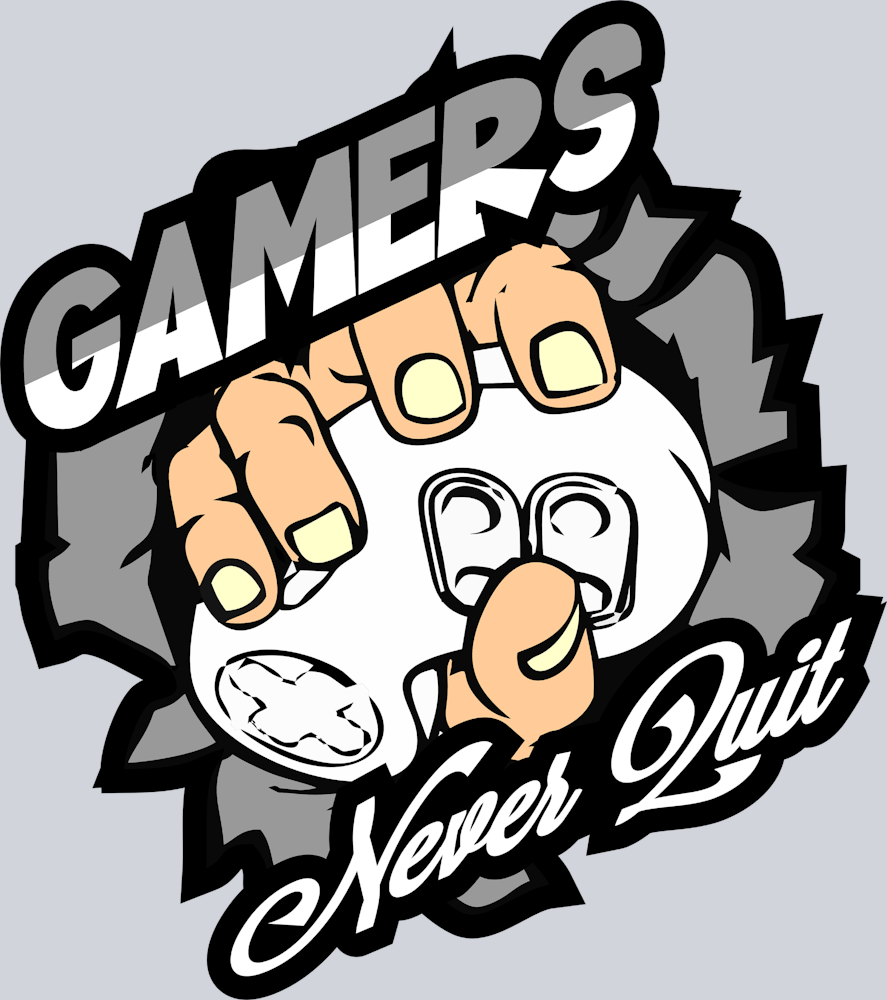 Gamers Never Quit - STK06935 (DTF Transfers)