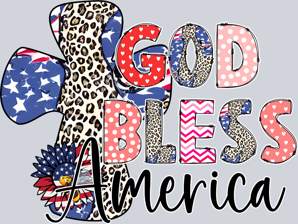 God Bless America 4 - STK02360 (DTF Transfers)