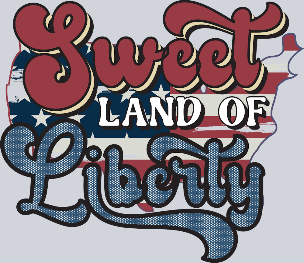 Sweet Land Of Liberty 1 - STK05897 (DTF Transfers)