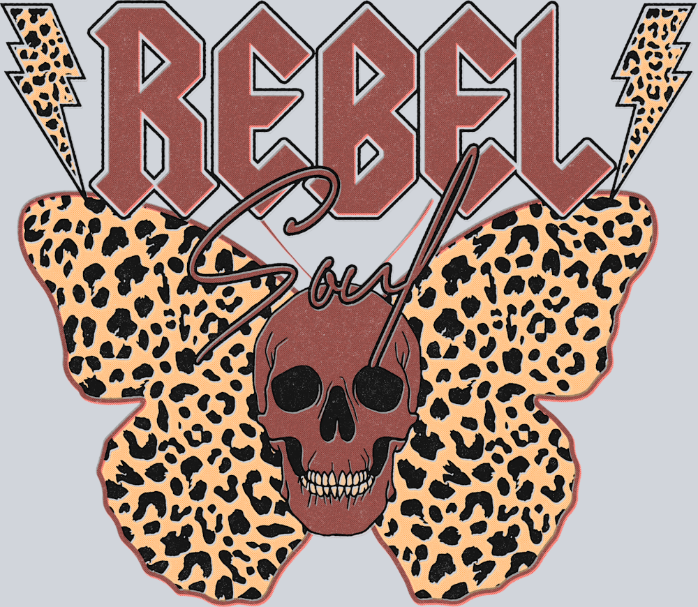 Rebel Moth Leopard - STK05144 (DTF Transfers)