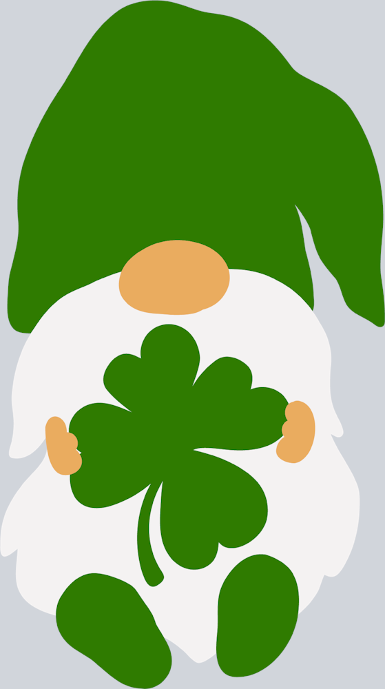 Gnome Green Clover - STK02283 (DTF Transfers)