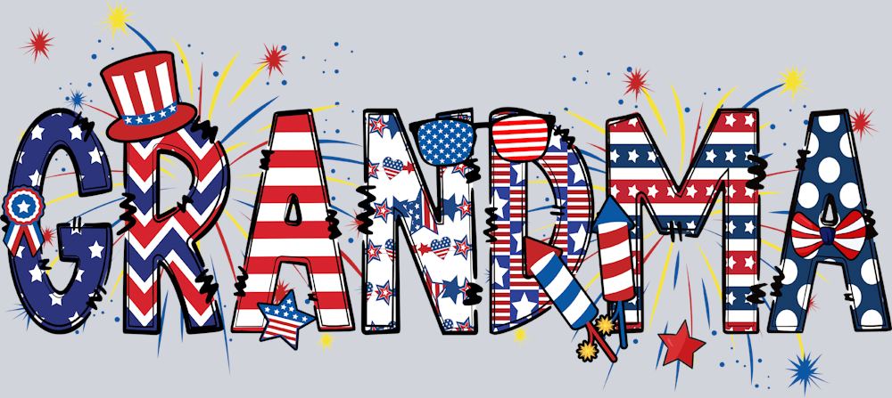 Grandma Patriotic - STK02415 (DTF Transfers)