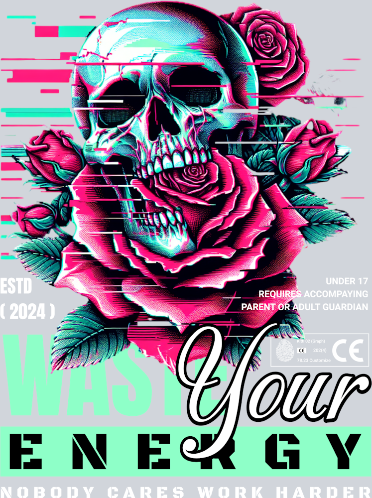Waste Your Energy - STK06370 (DTF Transfers)