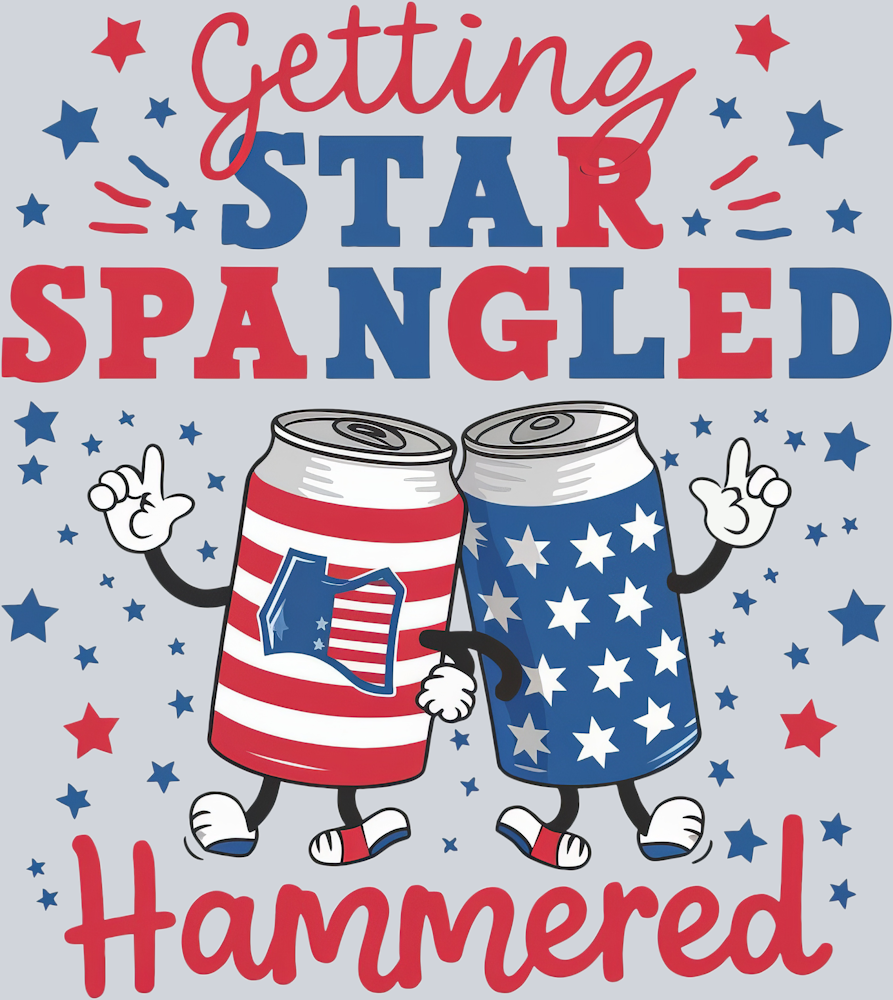 Getting Star Spangled Hammered 1 - STK02233 (DTF Transfers)