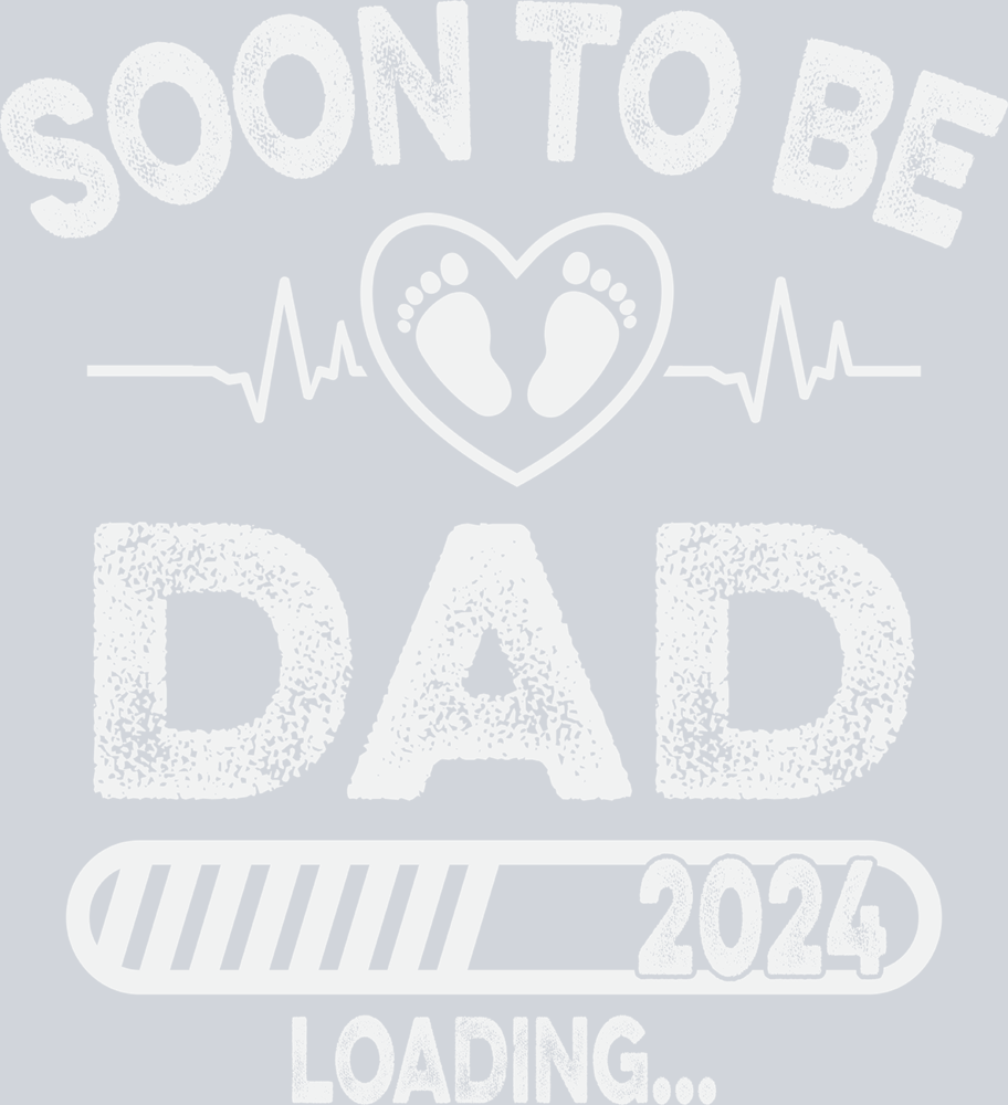 Soon To Be Dad White - STK05621 (DTF Transfers)