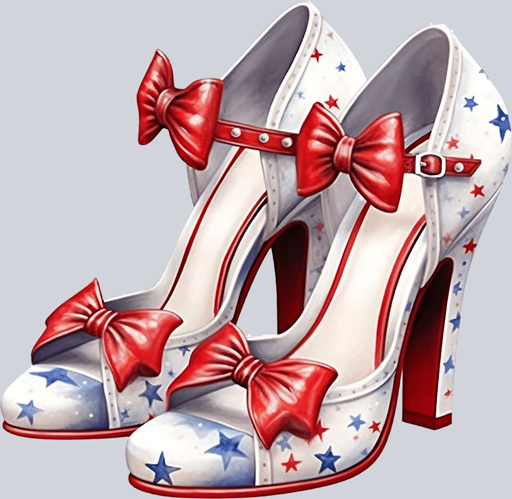 High Heels Patriotic 8 - STK02744 (DTF Transfers)