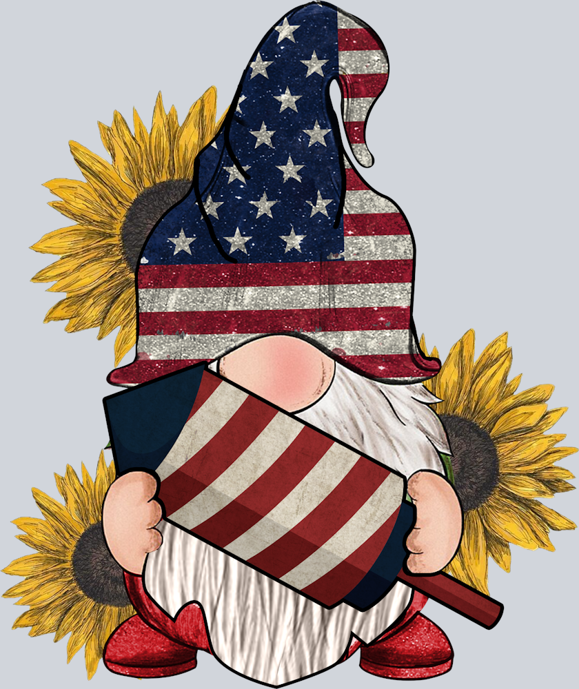 USA Sunflower Gnome - STK06260 (DTF Transfers)