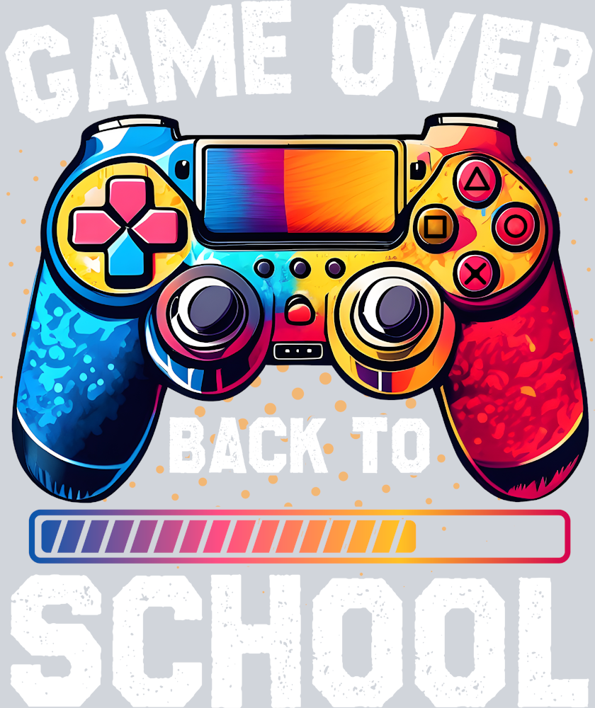 Game Over Back To School 4 - STK02190 (DTF Transfers)