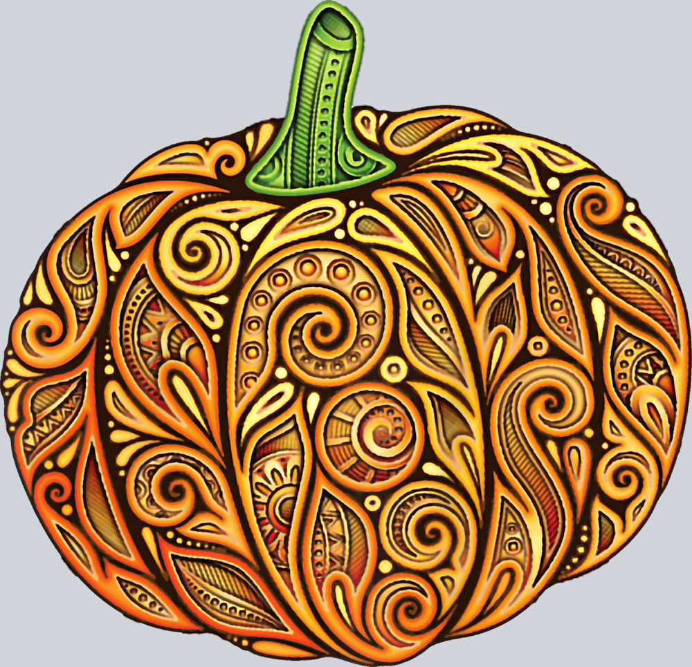Lacey Paisley Pumpkin - STK03513 (DTF Transfers)
