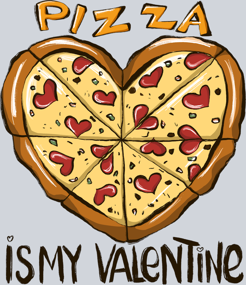 Pizza Heart - STK04939 (DTF Transfers)