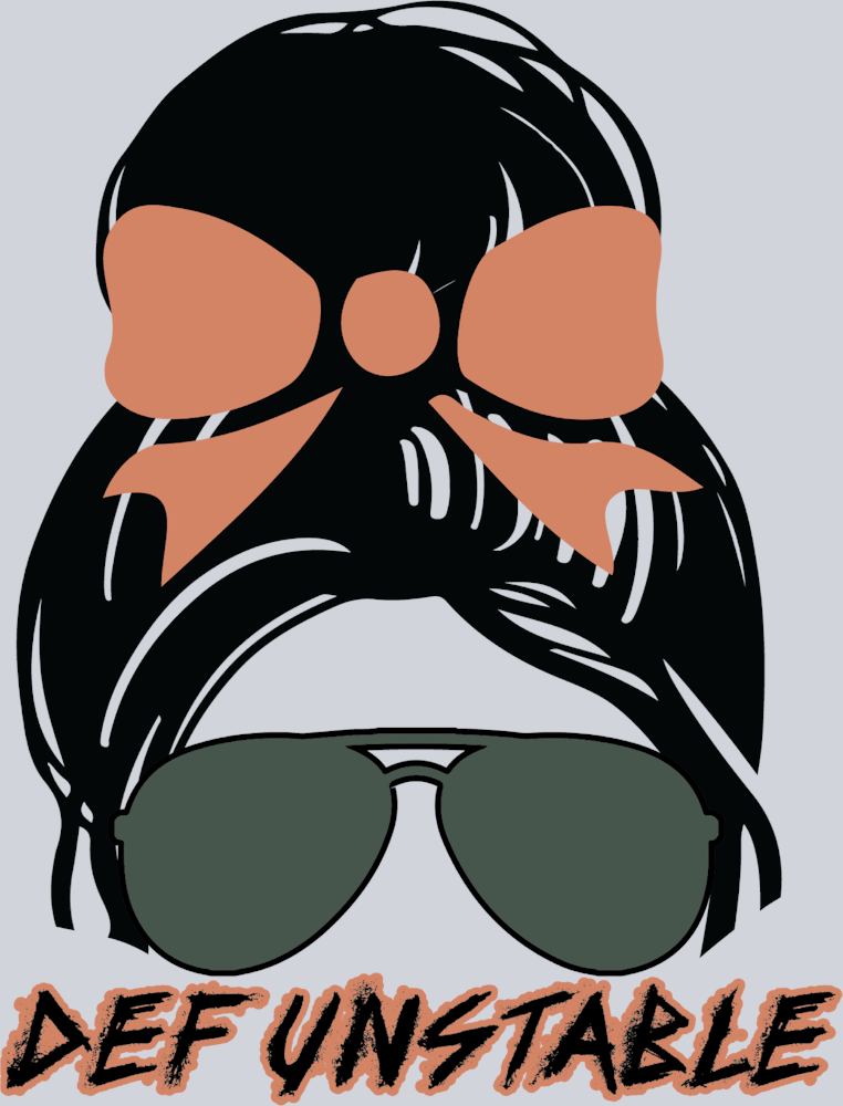 Def Unstable Messy Bun - STK01623 (DTF Transfers)