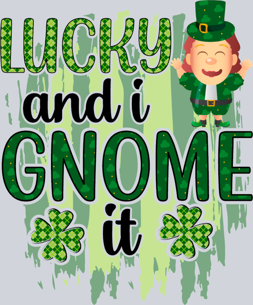 Gnome Lucky Leprachaun - STK02314 (DTF Transfers)