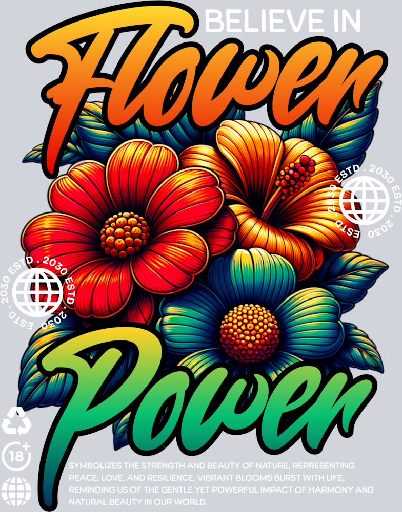 Flower Harmony - STK02048 (DTF Transfers)