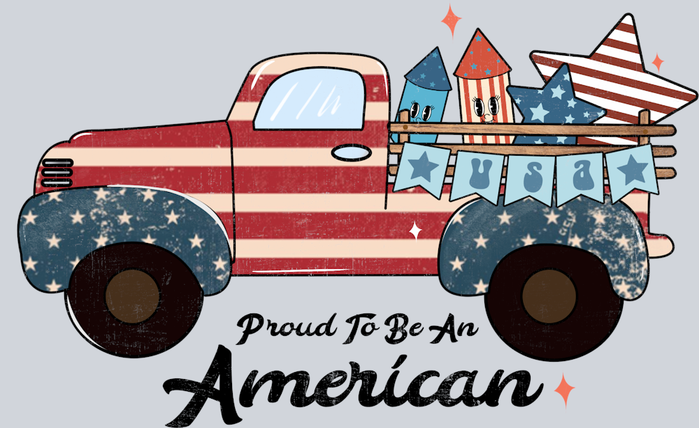 Proude To Be American 2 - STK05073 (DTF Transfers)