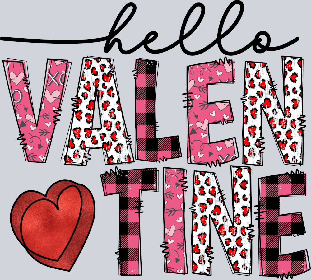 Hello Valentine - STK02719 (DTF Transfers)