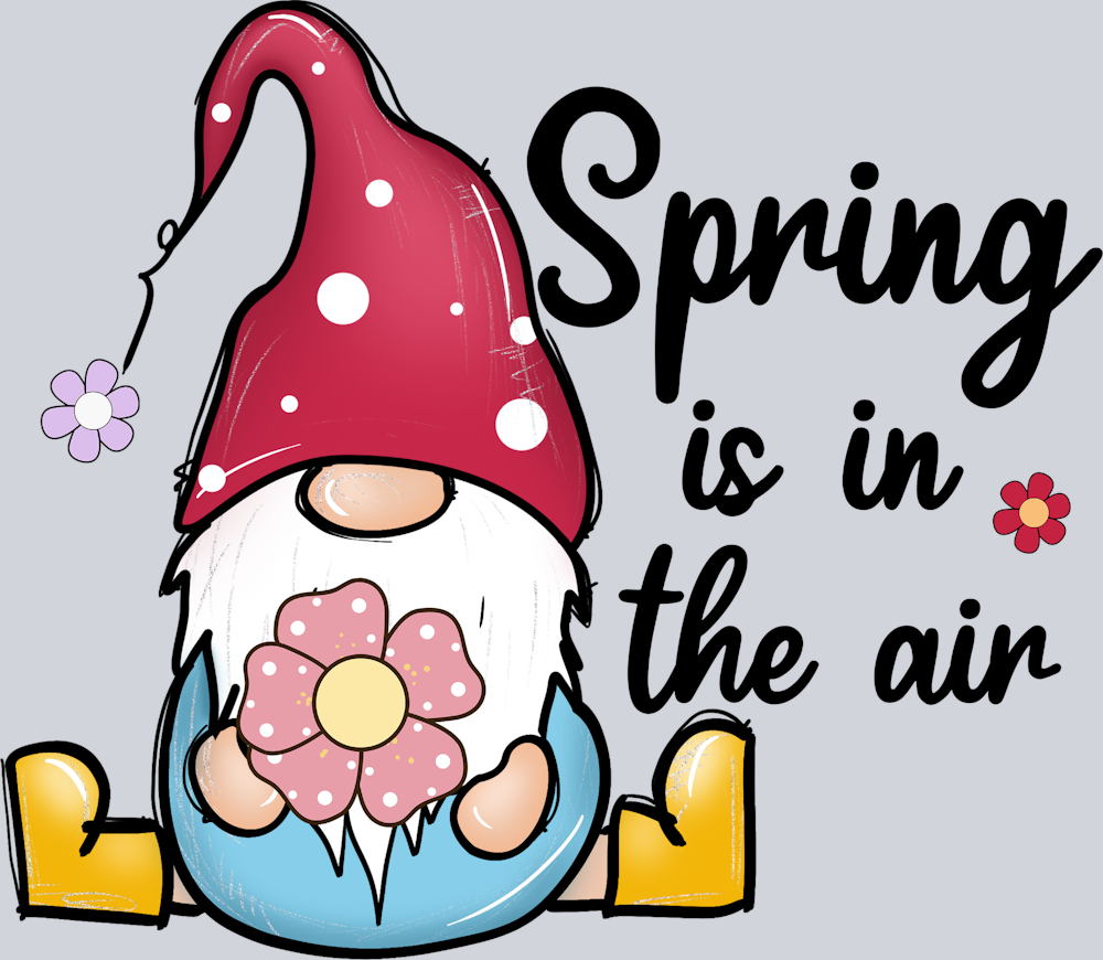 Gnomes Spring Is In The Air - STK07266 (DTF Transfers)