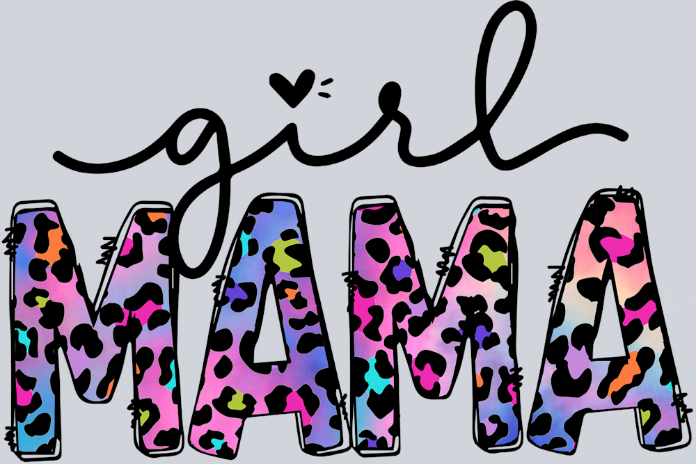 Girl Mama Rainbow Leopard - STK02250 (DTF Transfers)