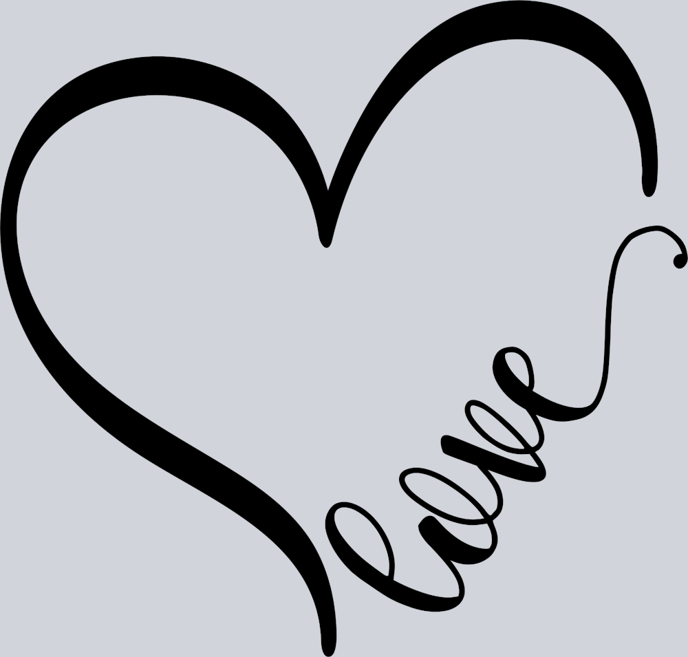 Love Heart - STK03730 (DTF Transfers)