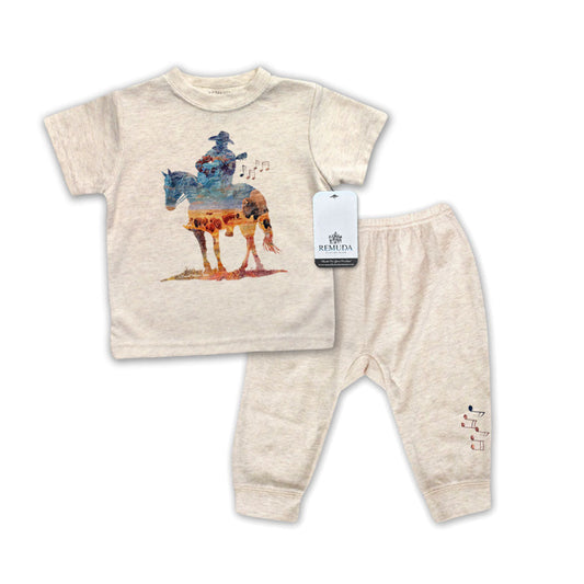 Where The Buffalo Roam - Infant Western 2-Piece Sleepwear Pajamas