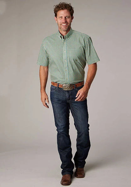 Roper 2021 Sedona Foulard (Turquoise) - Men's Short Sleeve Shirt