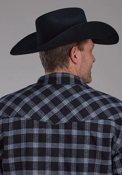 Roper 2205 Flannel (Black) - Men's Shirt Jacket