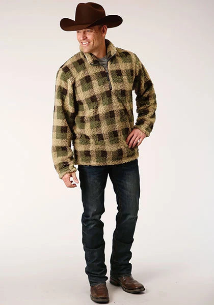 Roper 1352 Polar (Green) - Men's Fleece Pullover