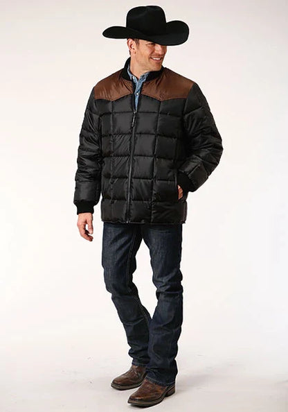 Roper 1473 Poly Filled (Brown/Black) - Men's Jacket