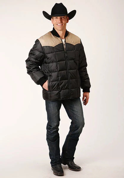 Roper 1473 Poly Filled (Tan/Black) - Men's Jacket