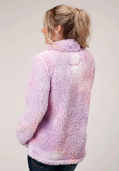 Roper 1353 Polar Tie Dye (Pink) - Women's Fleece Pullover