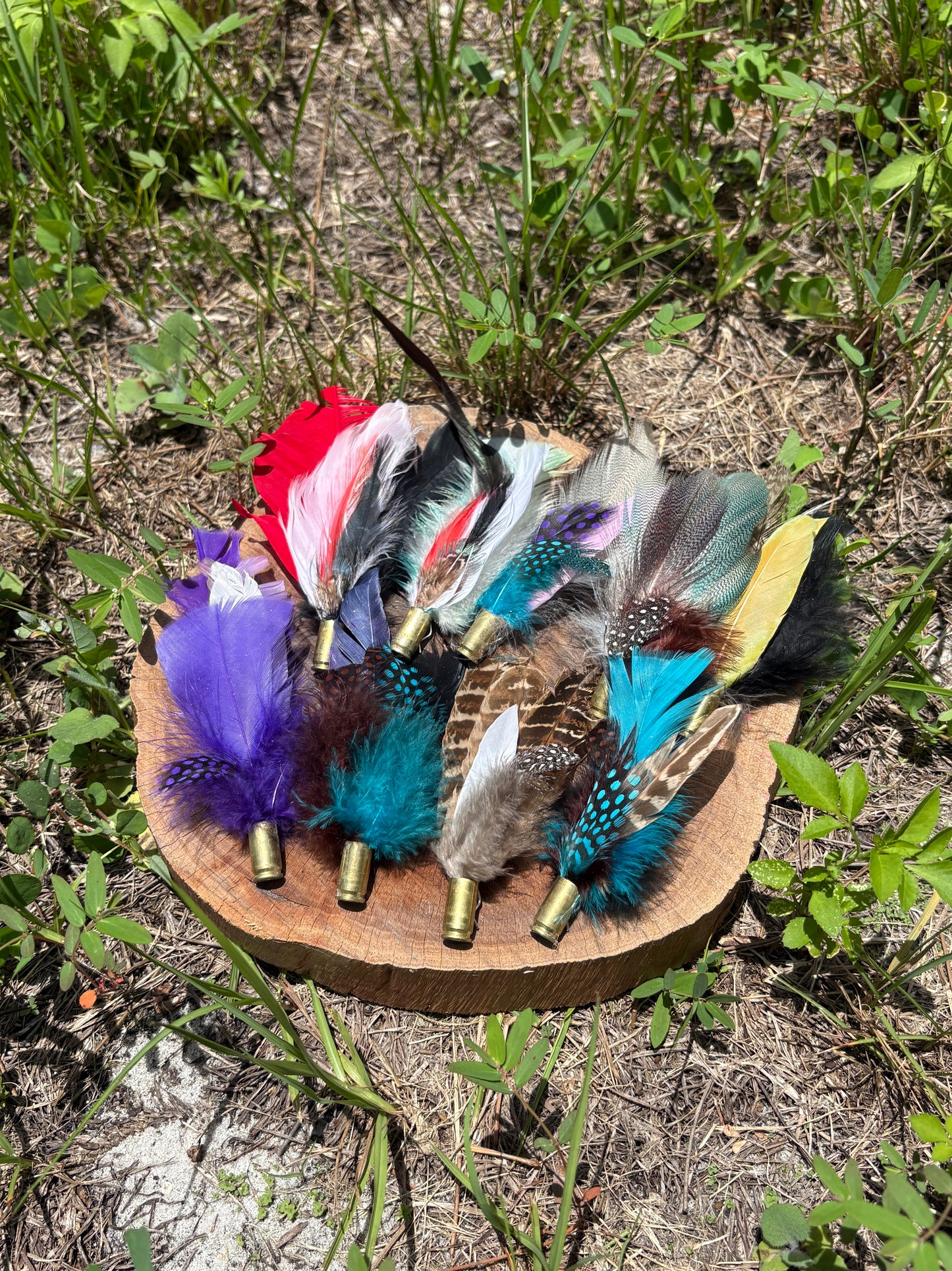 Clip-On Feather Bullet Hat Band Accessory MYSTERY PACK