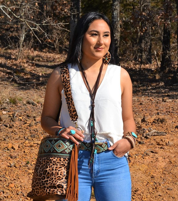 Turquoise Navajo Genuine Leather Belt