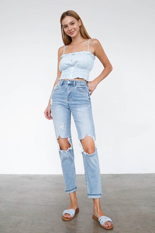 HIGH WAIST MOM JEANS